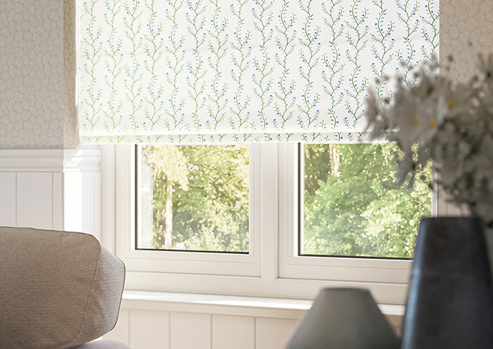 Boughton Faux Silk, Blue - Twist&Fit Roman Blind - Image 5